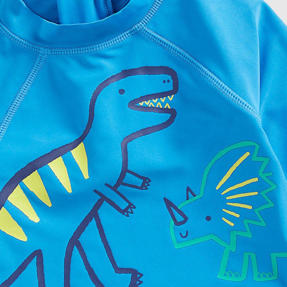 Mothercare Baby Boy Swimwear Dinosaur Sunsafe Rash Vest and Shorts